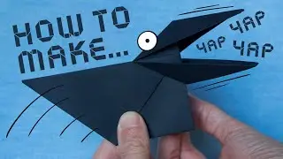 How to Make an Origami Crow (step by step instructions).