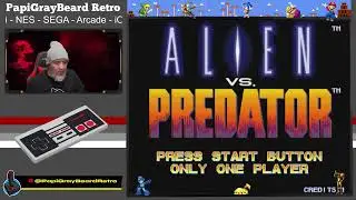 Old School Retro Arcade Mame Multiplayer Game Alien VS Predator Gameplay Review