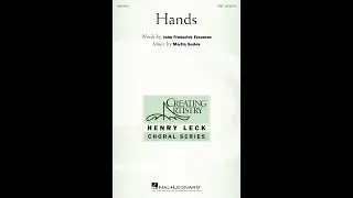 Hands (SAB Choir) - Music by Martin Sedek