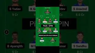 2nd T20, TNPL 2023 CSG vs SS DreamTeam prediction| Salem Spartans vs Chepauk Super Gillies| #cricket