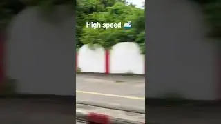 Train cruising at high speed