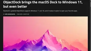 ObjectDock переносит Dock из macOS в Windows 11, но даже лучше