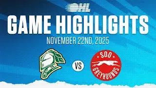 Лучшие моменты OHL: London Knights против Soo Greyhounds, 22 ноября 2025 г.