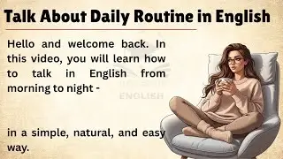 Talk About Daily Routine in English | English Listening Practice📚| Improve Your English Fluency