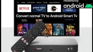 How to convert normal TV to a smart TV using Airtel Xtreme fibre box? Airtel Xtreme box full review.