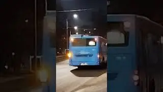 Отправление ЛиАЗа 5292.22-77 №032909 по маршруту 680 (Метро Бульвар Рокос-го-9 ул.Соколиной горы,12)