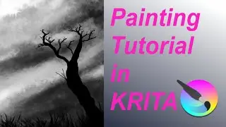 Black and White World - Digital Drawing Easy Tutorial - Krita