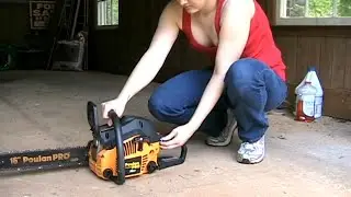 How to start a Chainsaw Machine | How to use a Chainsaw Machine