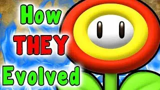 Super Mario -  Evolution Of The FIRE, ICE, CLOUD, BOOMERANG And GOLD Flower (Power Ups)