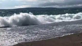 Waves At Schreiber Beach