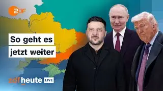 Ukraine, Russland, USA - Friedensgespräche zu dritt: Was das für den Krieg bedeutet | ZDFheute live