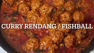 Malaysian vegetarian RENDANG mutton or fishball