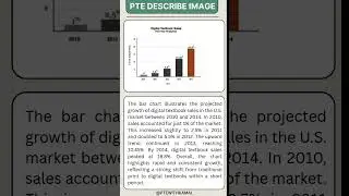PTE Describe Image | Bar Chart Sample Answer 2025 | PTE Speaking Practice #shorts