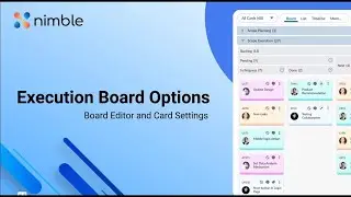 Execution Board Options - Board Editor and Card Settings