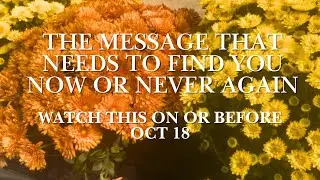 THE MESSAGE MENT TO FIND YOU NOW & NEVER AGAIN | WATCH BEFORE OR ON OCTOBER 18TH |CHANNELED MESSAGE 