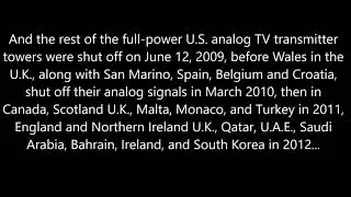 US Analog TV Services shutoff 10th anniversary