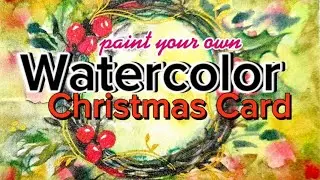 Last Minute Weihnachtskarte #aquarell #watercolor