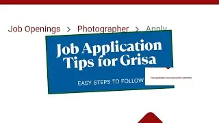 JOB APPLICATION TIPS FOR GRISA  