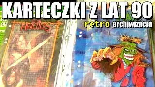 Karteczki z lat 90 do segregatora - Herkules, Just 5, N'Sync, NBA, Maska, Kosmiczny mecz, Motomyszy