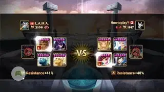 Summoners War RTA  SWC 2018 L.A.M.A VS Water Lightning Emperor Bolverk