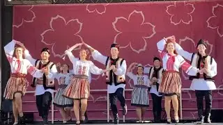 Молдавский танец на фестивале Sherry blossom в Вашингтоне 7 апреля 2024