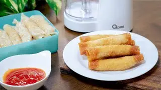 CEMILAN ENAK DAN PRAKTIS [ Pangsit Gulung Isi Ayam ]