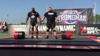 Eddie Hall and Mark Felix Double Deadlift World Record 850kg / 1874lbs