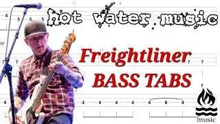 Hot Water Music - Freightliner BASS TABS | Cover | Tutorial | Lesson