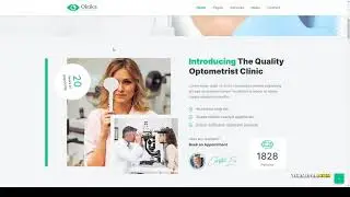 Oktilcal - Eye Care WordPress Theme medical optometrist Website Builder