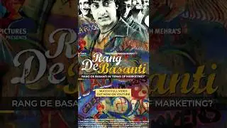 Innovative Marketing Strategy of Rang De Basanti | Siddharth Roy Kapur #shorts #bollywood #business
