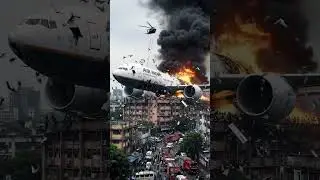 Air India Plane Crash Lands on Building in City 🔥 | Helicopter Rescue & Firefighters on Scene!#usa
