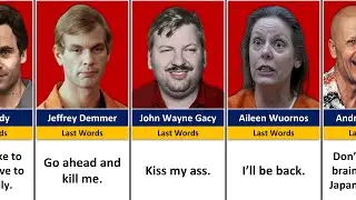 Disturbing Last Words of Serial Killers Before Death