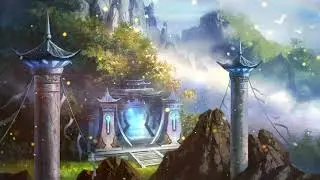 fantasy glowing landscape nature scenery animated background scenery for cartoon videos