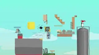 First Time Ultimate Chicken Horse on Xbox One with friends!!! :D