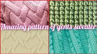 #sweaterpattern2021 #sweater Latest Gents Sweater Knitting Pattern Idea/Gents Sweater Design 2021