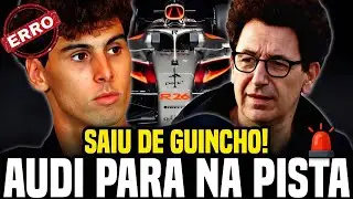 🚨AUDI JÁ QUEBRA NO COMEÇO! CARRO DE BORTOLETO PARA E LIGA ALERTA NA F1 2026