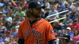 HOU@MIN: Fields fans four over 1 2/3 scoreless frames