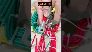 Wire Cutting and binding skills#wire #binding #electrical #technical #ytshorts #shorts #switch