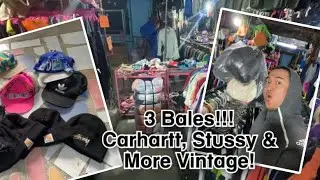 3 Bales!!! Carhartt, Stussy & More Vintage! Supremo Bales! Ichiban Hats & Caps! Lason Edition Ep. 47
