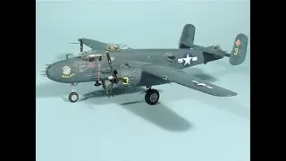 Техника нанесения декалей на модель бомбардировщика B-25J от Revell в масштабе 1/48, эпизод 16.