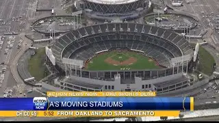 A&rsquo;s to temporarily move to Sacramento next year, the team announced