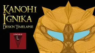 Kanohi Ignika - Vector Art Design Timelapse