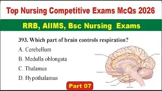 Top Nursing Competitive Exam MCQs 2026 | RRB, AIIMS, BSc Nursing Preparation For All Exams