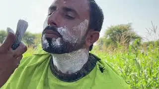 Free Haircut & Beard Trim for Poor People | ASMR Barber Help | ZJ Hair Salon Humanity Work