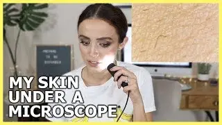 TRYING TO LOOK AT MY MAKEUP UNDER A MICROSCOPE  (FAIL)