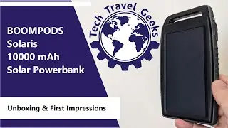 BOOMPODS Solaris 10000 mAh Solar Powerbank - Распаковка и первые впечатления