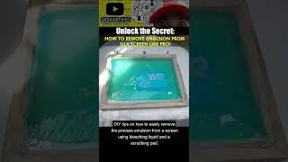 DIY Tips | to Remove Process Emulsion with Bleaching Liquid and a Scrubbing Pad #shorts