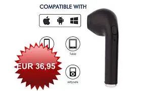 Schwarz Wasserdichter Wireless Bluetooth Kopfh&ouml;rer Mikrofon Portable Ladebox Headset