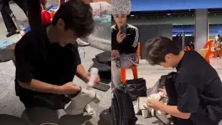 น้องต้าวขัดเกิบให้พี่โบ้ น่ารักอ่ะ💗