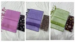 🤩😍Mangalagiri Pattu by cotton plain Saree's😍🤩#exclusivecollections#Freeshipping